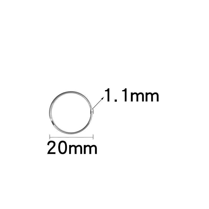 10-50pcs/lot 12-50mm Metal Keyring Round Split Key Ring For Jewelry Making DIY Crafts Keychain Key Holder Connector Accessories