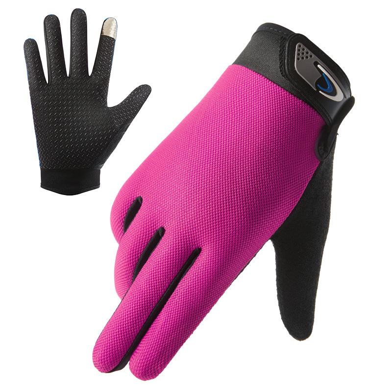Summer Men Fishing Gloves Women Two Finger Cut Male Touchscreen Angling Anti-Slip Sun-Proof Breathable Cycling Fitness Gloves