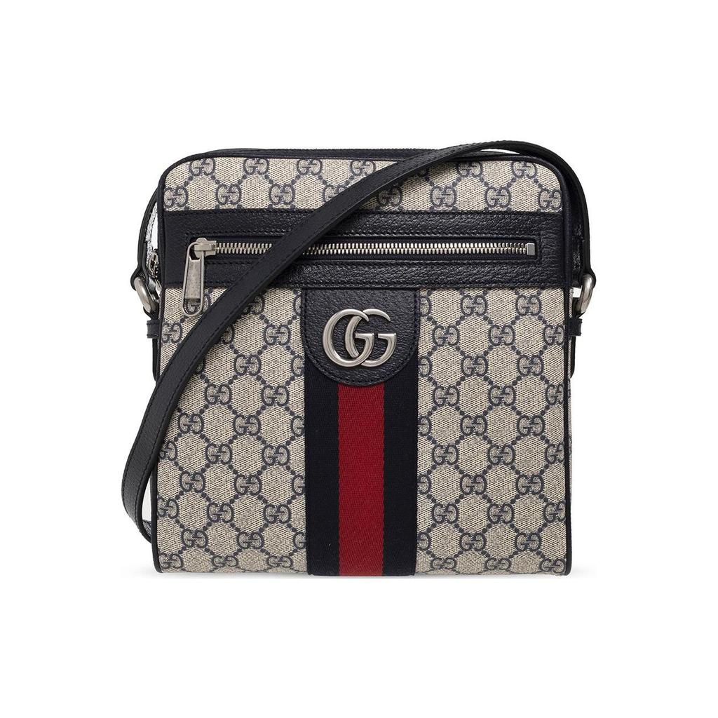 Gucci Ophidia GG Logo Canvas And Leather Trim Messenger Bag Men bags 547926-96IWN-4076