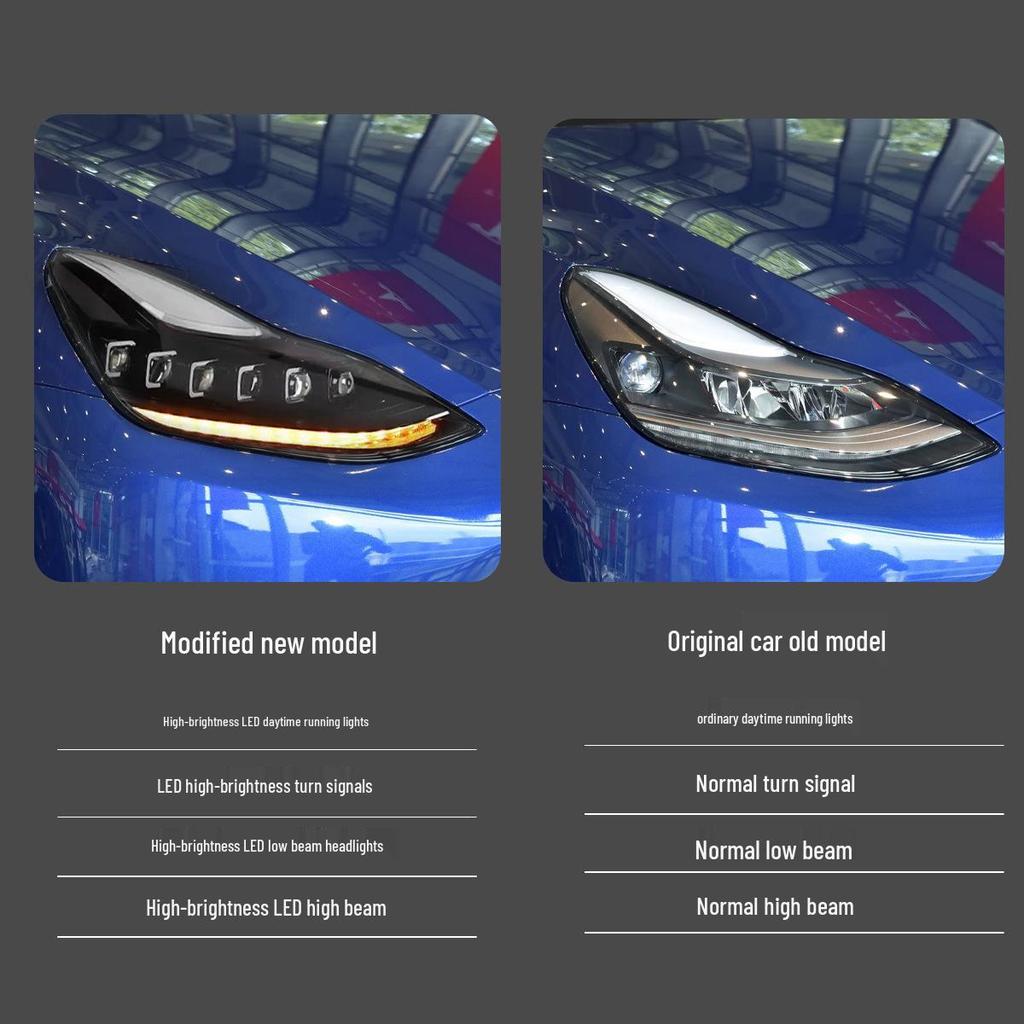 2019-2024 Tesla Model 3/Y Headlight Modification: LED Daytime Running Lights & Sequential Turn Signals