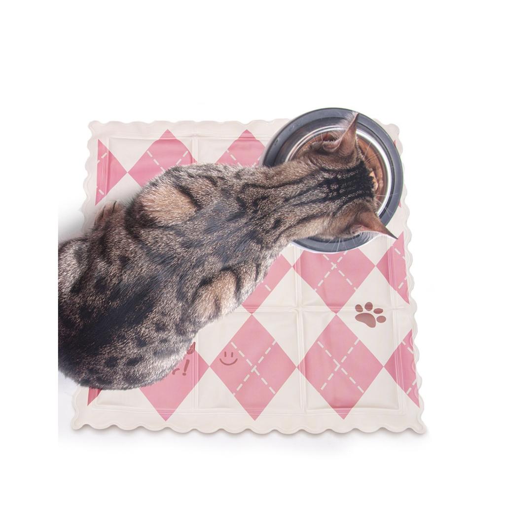 Breathable Mesh Cooling Pad for Cats and Dogs - Summer Ice Slippery Fabric, Rectangular Pet Bed To Keep Pets Cool and Comfortable, Dog Cooling Pad