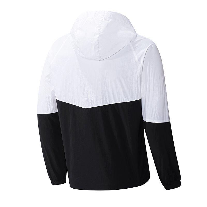 Men's Summer Hooded Color Block Sun Protection Jacket