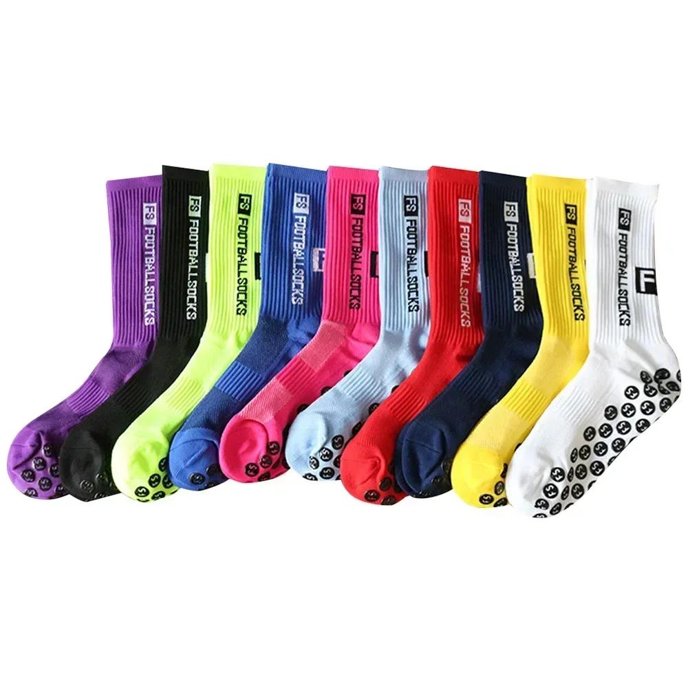 1Pair Football Socks Soccer Non-slip Crew Socks Outdoor American Football Breathable Silicone Athletic Socks Men Women