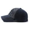 Four Seasons Men's Baseball Cap Casual Distressed Washed Cotton Letters Embroidered Cap Bent-brim Dome Rest Idle sunscreen hats