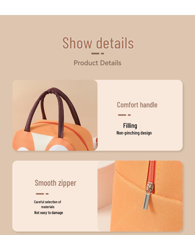 Insulated Bento Lunch Tote Bag for Office or School