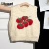 Women's Round Neck Color-block Knit Layered Vest