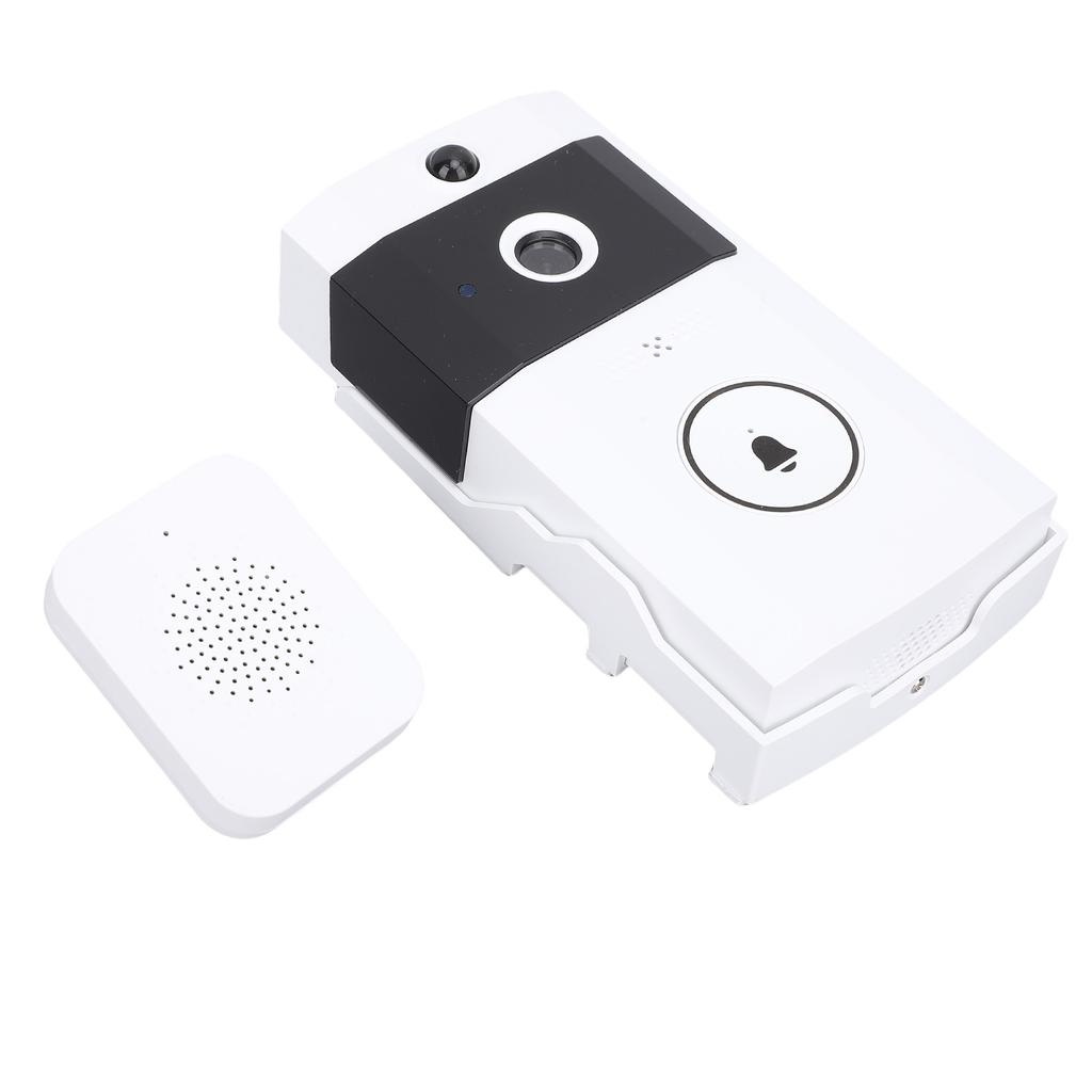 Smart Doorbell Camera HD Wide Angle 2 Way Sound Live Video Visual Doorbell 2.4GHZ Wifi