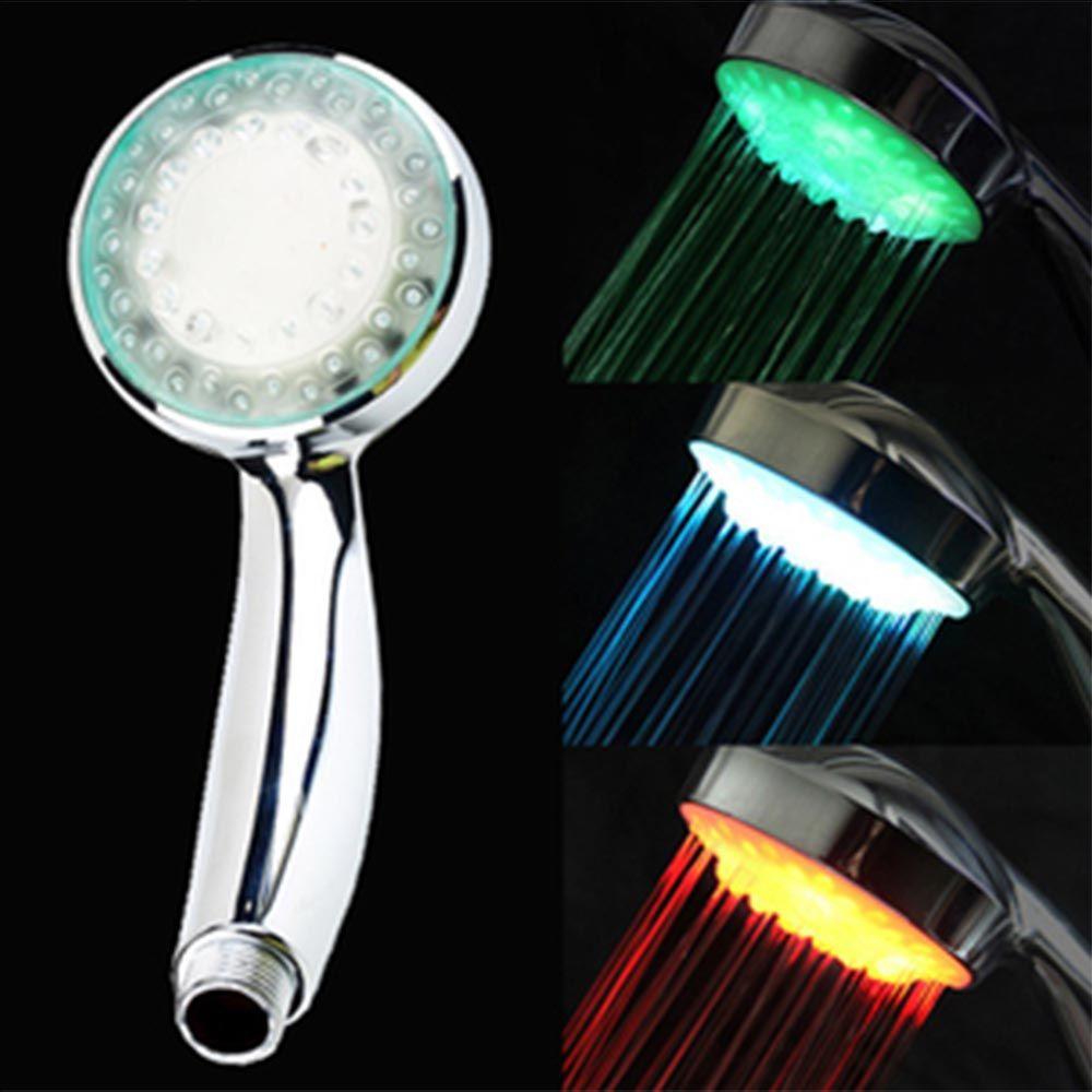 Light Accessories Sprinkler Light Water Bath Home Bathroom ShowerHead 7Color LED Shower Head