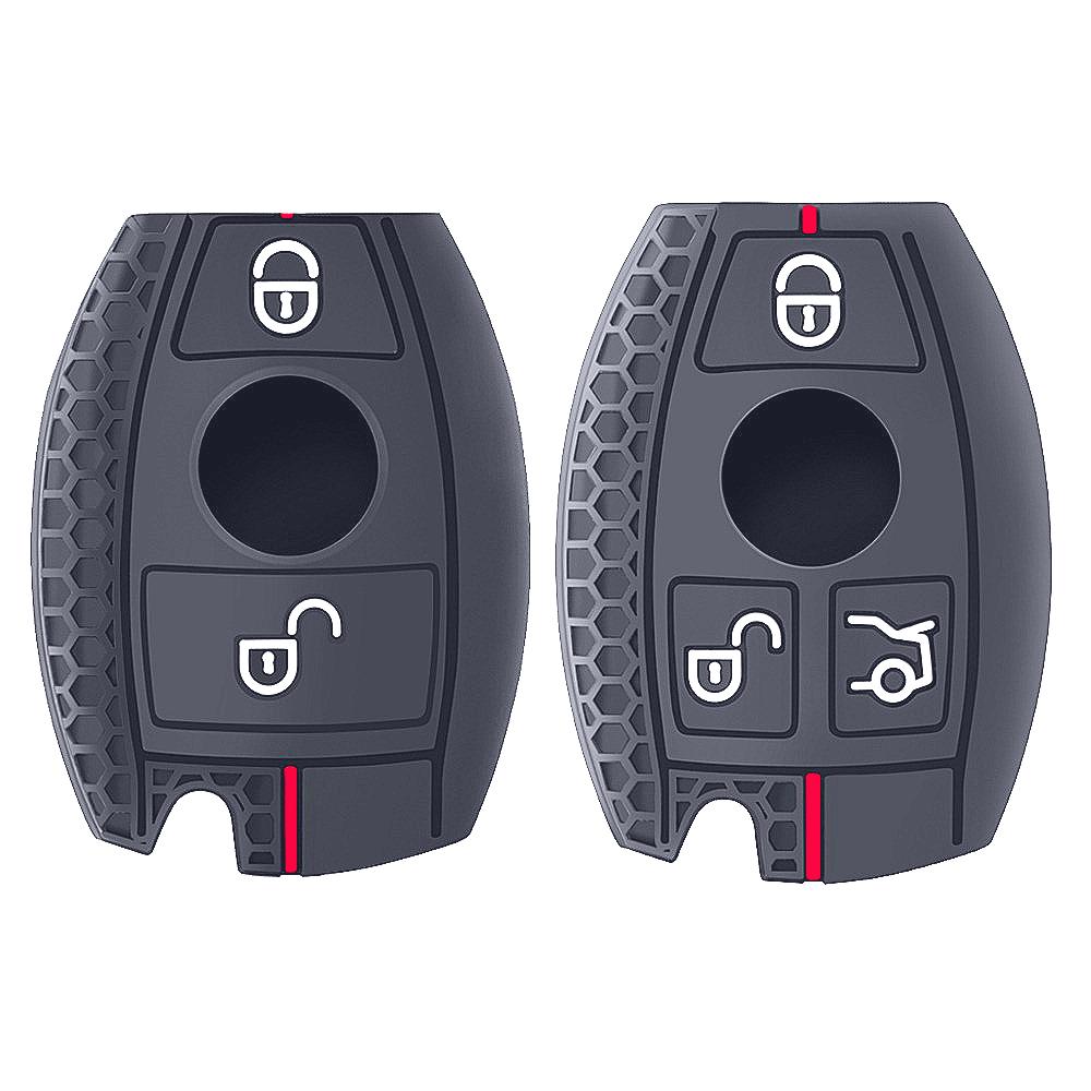 Silicone Car Key Case Cover For Mercedes Benz A B C E Class Gls Gla Glk Glc Cls Cla Amg W204 W205 W212 W463 W176 Keychain Fob