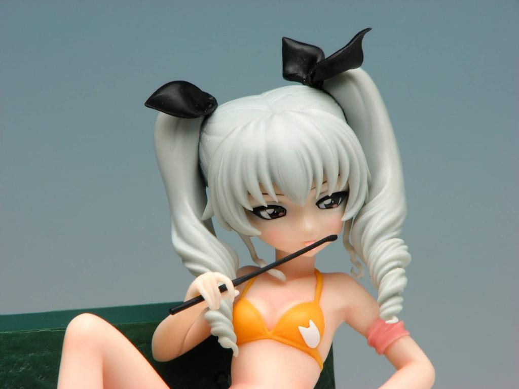 PLATZ Girls Panzer Anchovy Swimsuit Garupan 10th Anniversary Special Scale 28x4x12cm Molded Color Resin Kit & Ver. Edition! 1/10 GPSP-12