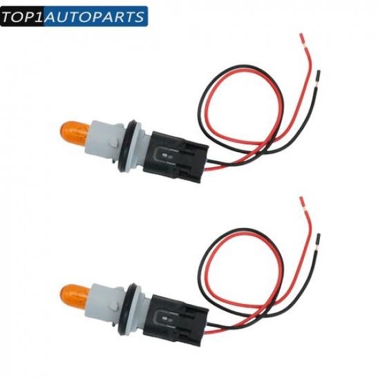 2Pcs Fender Turn Signal Socket &Bulb & Connector For Honda &Acura 33304-S5A-003