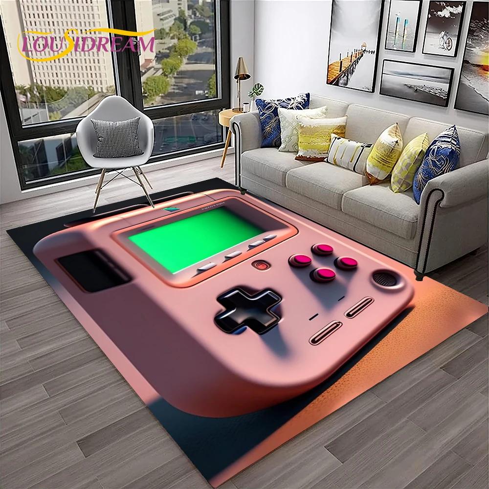 Game Boy GamePad consola de juegos Retro alfombra para el hogar sala de estar dormitorio sofá felpudo decoración, alfombra para área de niños alfombra antideslizante