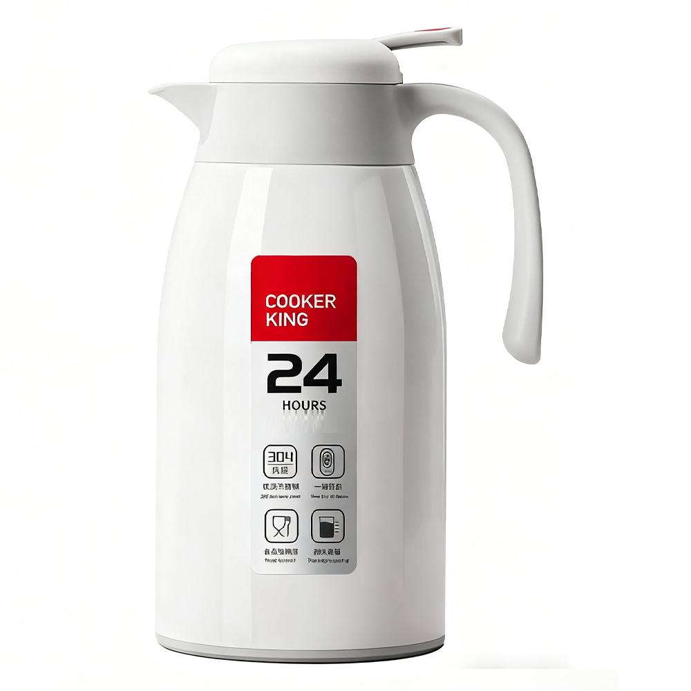 

COOKER KING 2.2 л Термос большой емкости 304 Нержавеющая сталь Вакуумный термос Изолированный Не содержит БФА Термос для домашнего использования