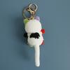 Cute Lucky Cat Doll Crochet Keyrings Handmake Kawaii Kitten Knitted Keyrings For Bag Pendant Crochet Kitten Keychain Wholesale