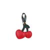 Bag Ornament Cute Peach Heart Cherry Fruit Cherry Car Pu Leather Red Pink Love Versatile Bag Pendant Key Chains For Women