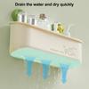 Bathroom Storage Rack with Suction Cup Large Capacity Strong Load-bearing