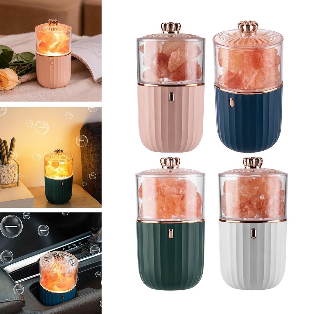 Salt Stone Wireless Air Humidifier Aromatherapy Diffuser Ultrasonic Mist Maker Fogger USB Essential Oil Diffuser for Home Decor