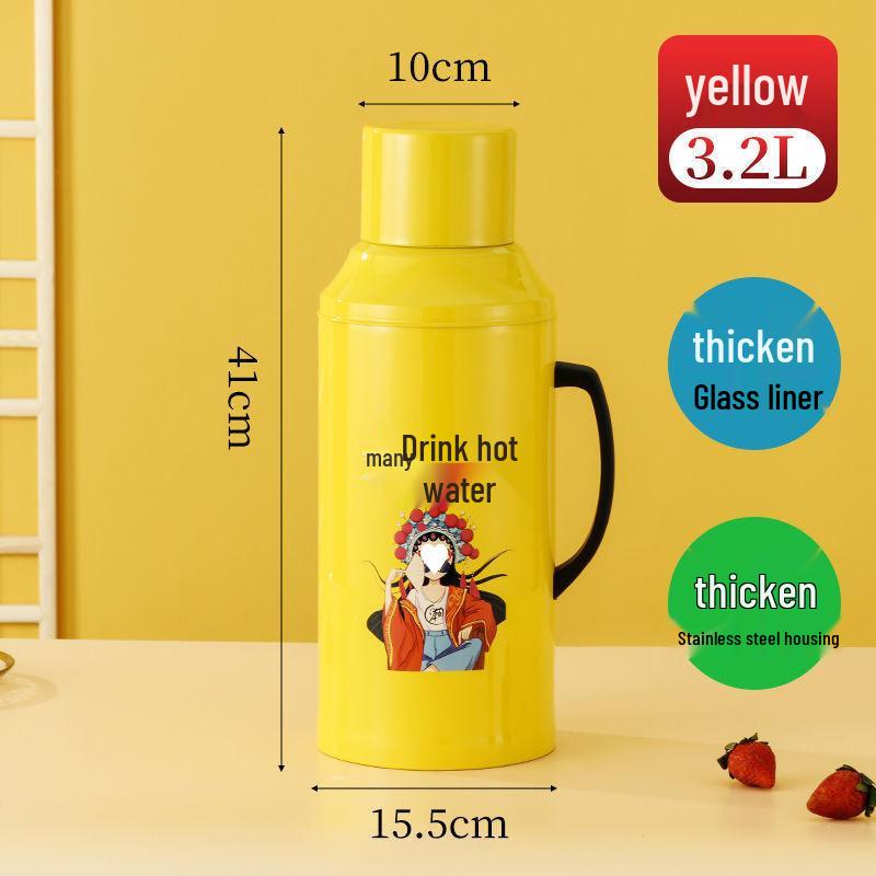 Stainless Steel Insulated Thermos | Large Capacity Hot Water Bottle & Warmer
