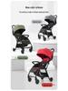 A10 Baby Stroller: Lightweight, Foldable, Four-Wheel Design for Sitting and Lying Down.