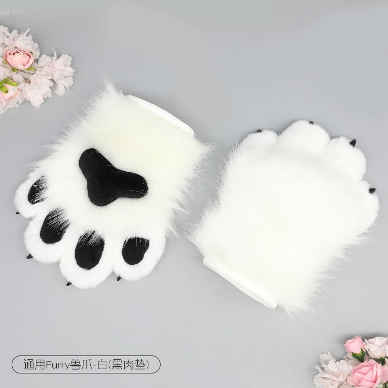New Plush Animal Claws Nails Gloves Anime Cos Costumes Accessories for Halloween Girls Prom Cosplay Props Anime Accessories