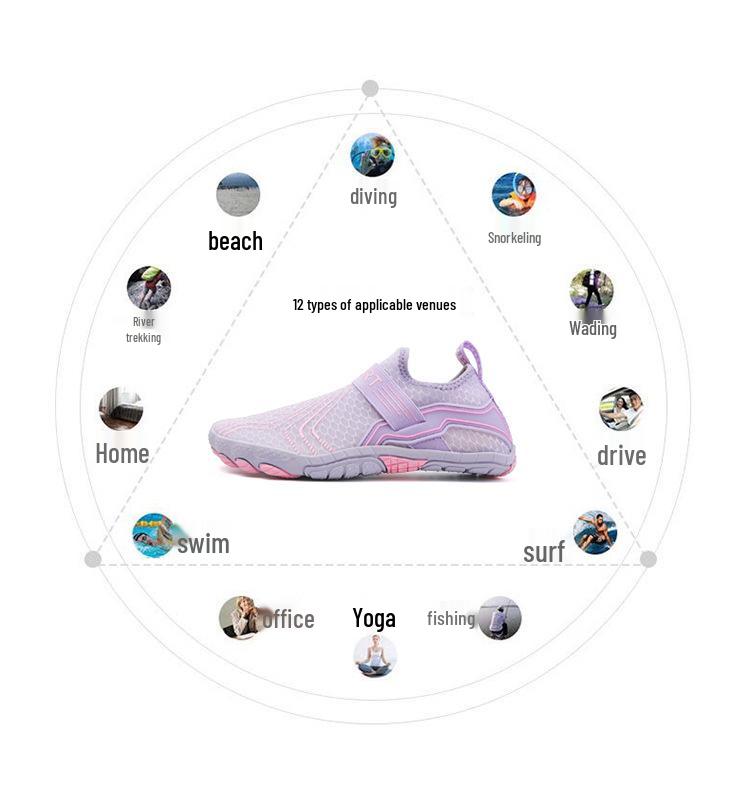 Unisex Quick-Dry Water Shoes: Ideal for Diving, Snorkeling, Beach, & Swimming