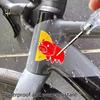 Samolepky na horní trubku helmy Cyklistický tým Samolepka na hlavovou trubku kola Vtipné samolepky Červené prase Dekorativní samolepky na řídítka kola