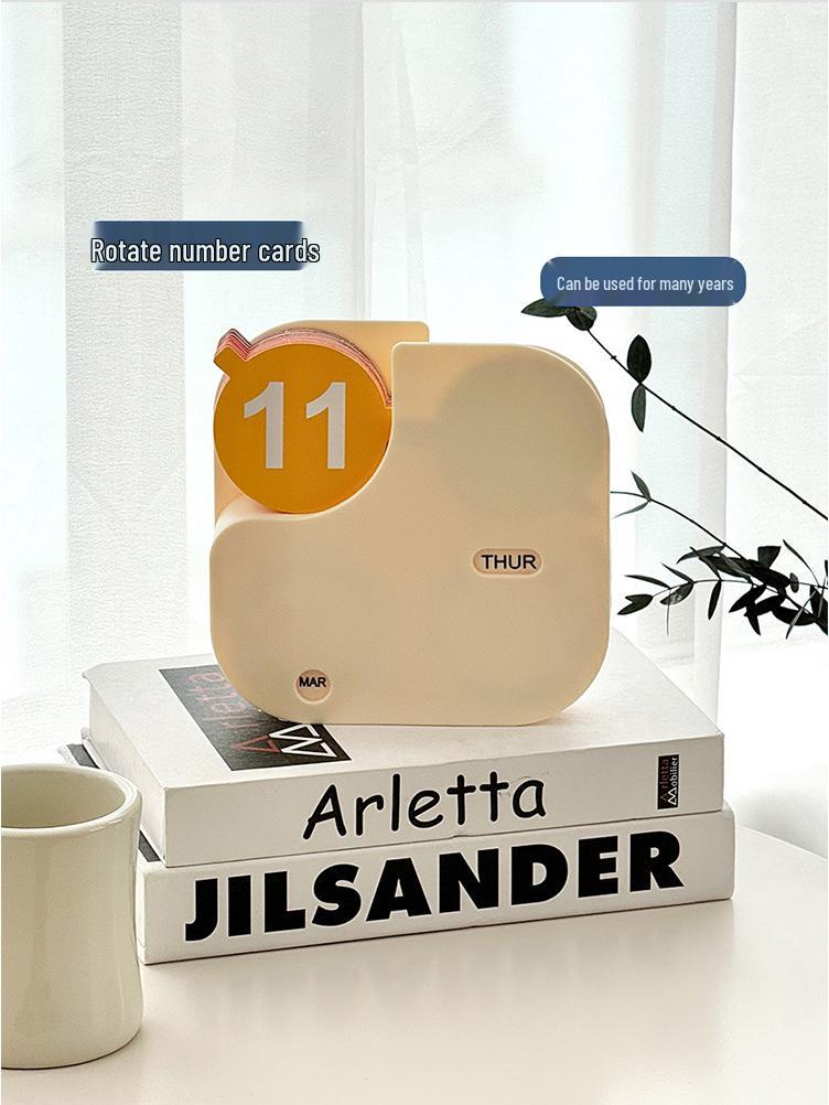 Calendario perpetuo da scrivania alla moda: Mini Design Decorativo Creativo per la Casa o il Soggiorno