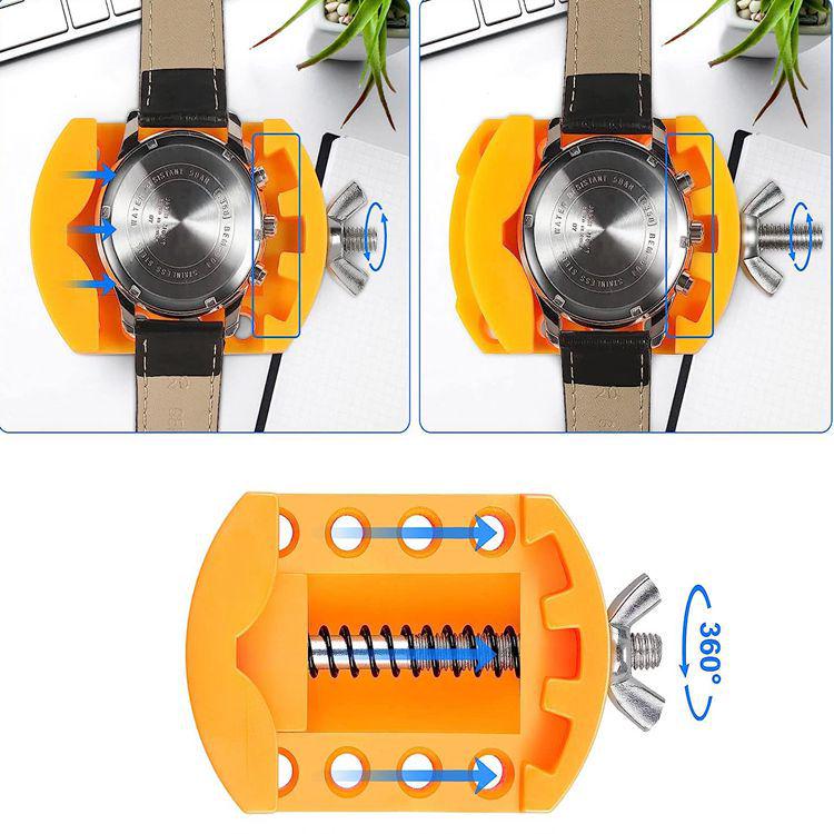 Portable Metal Two-Pin Watch Back Case Opener for Battery Replacement