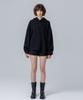 Page Asymmetrical Hem Hoodie_Black