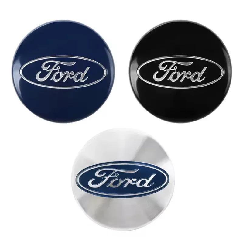 Autosticker 4 stuks 54 mm Auto Originele Wielnaafdopjes Naafdoppen Decoratie Voor Ford Focus MK2 Fiesta Mondeo Galaxy Falcon Territ