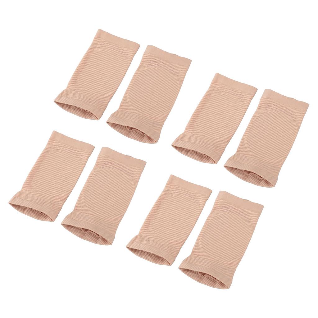 4 Pairs Achilles Tendon Heel Protector Silicone Nylon Shock Absorbing Achilles Protection Sleeve for Compression Relief