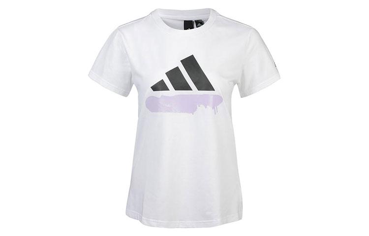 

Adidas T Shirts Women s White Crew Neck Moderate Other GL5637 L