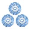 3Pcs Spin Mop Heads Replacement Super Soft Highly Absorbent Universal Easy To Replace Floor Cleaning Mop Head Refill Accessories