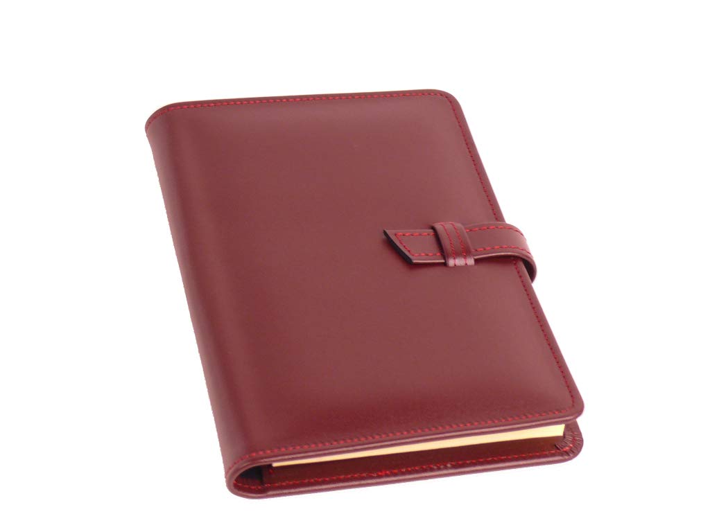 Genuine Leather Legal Pad Holder - Made in Japan - Leather Legal Pad Holder, Junior Size (Wine)