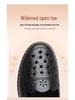 Genuine Leather Breathable Soft Sole Sandals for Middle-Aged & Elderly Women - Non-Slip Flat Heel