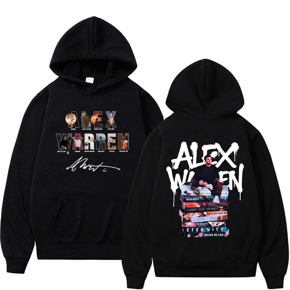 Alex Warren 2026 Music Album Cover Graphic Sweatshirts Men Women Long Sleeve Comfort Hoodies Hip Hop Fashion Pullover Streetwear