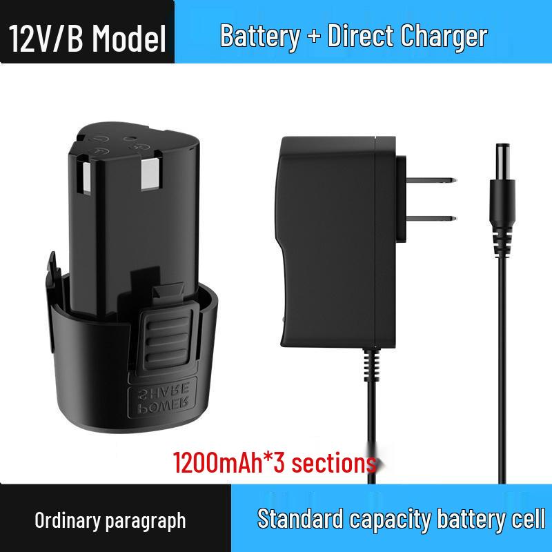 12V Lithium-Ion Universal Charger for Electric Drills, High-Capacity Tools, Screwdrivers, and Pistol Drills