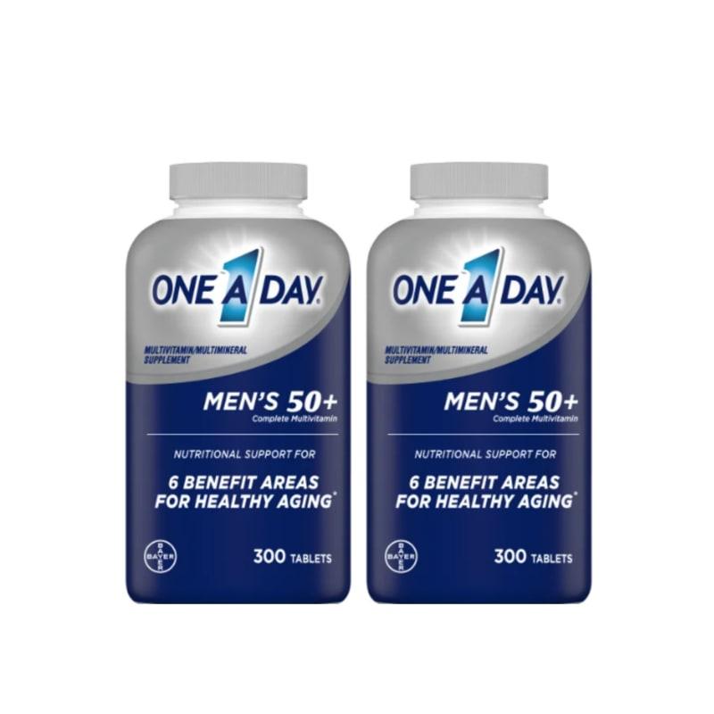 One Day Men's Multivitamin for Ages 50 and Over 300 Tablets + 300 Tablets (600 Tablets)