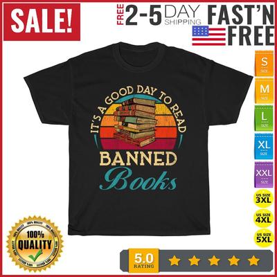 Es ist ein guter Tag, um verbotene Bücher zu lesen Woche Lustiges Buch Vintage T-Shirt Männer Frauen