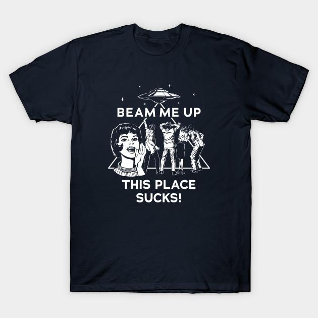 

Men Black Print T-shirt Beam Me Up This Place Sucks - Robin Sweatshirt No-Cut Transfer Paper Print Cotton Tshirt 4XL Темно-синій