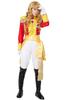 [NOOLOR] The Rose of Versailles Oscar Military Uniform, Captain of the Imperial Guard Cosplay Costume (Size M, Red)