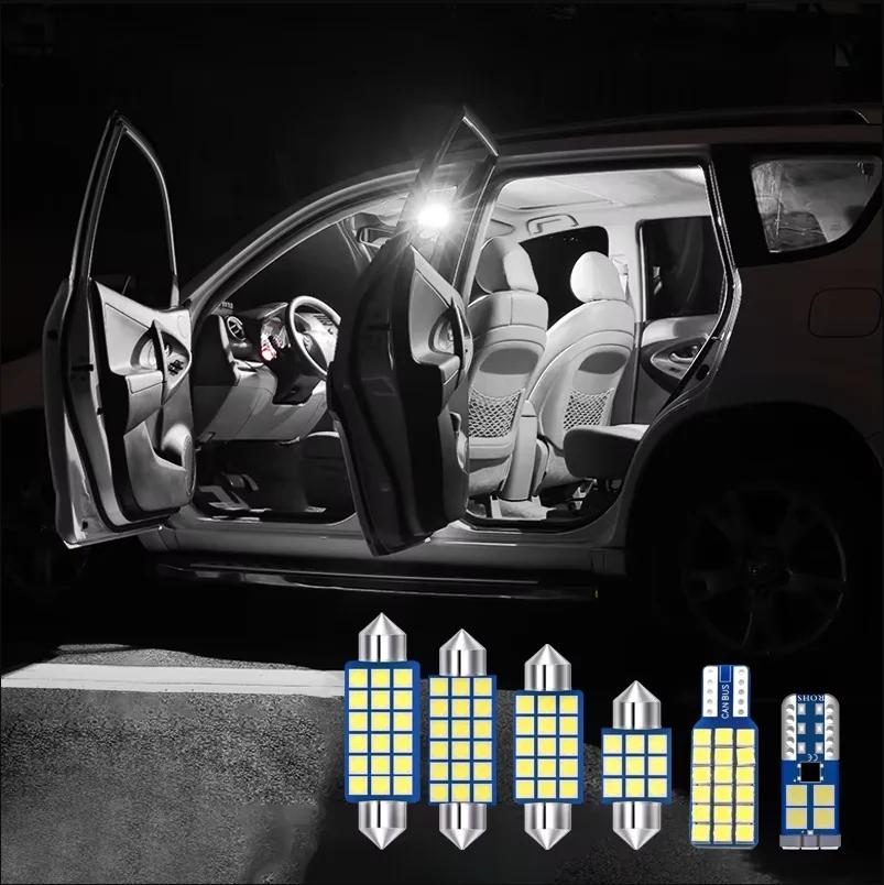 For Toyota Land Cruiser 200 LC200 2008~2019 Car LED Front Rear Row Dome Lamp Vanity mirror Reading Light Trunk Light Accessories