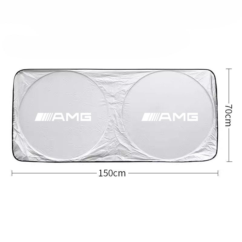 

Car Windshield Sun Shade Visor UV Protection Shield Sticker For Mercedes Benz AMG W204 W205 W203 W211 W212 W213 W201 W210 W124
