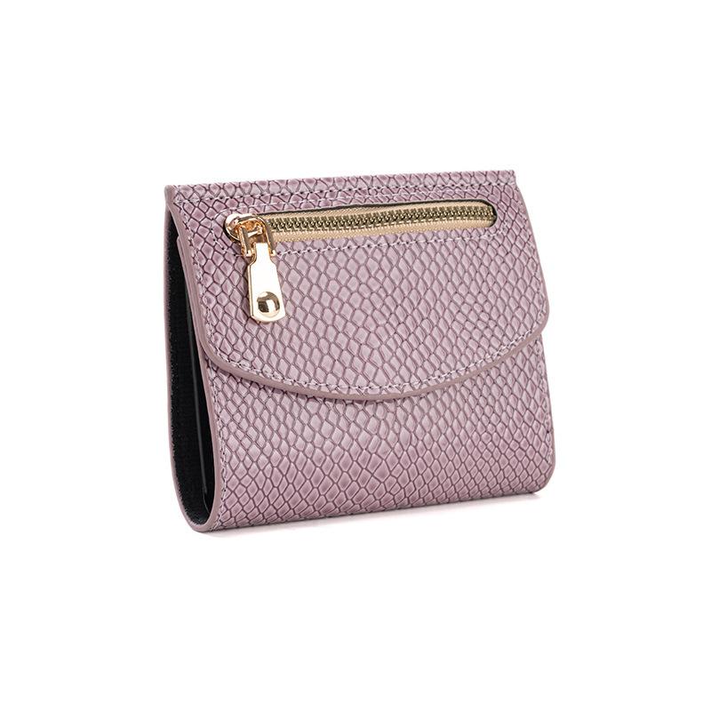 Fashionable Wallet Small Crocodile-patterned Bag Large Denomination Multiple Slots Coin Purse