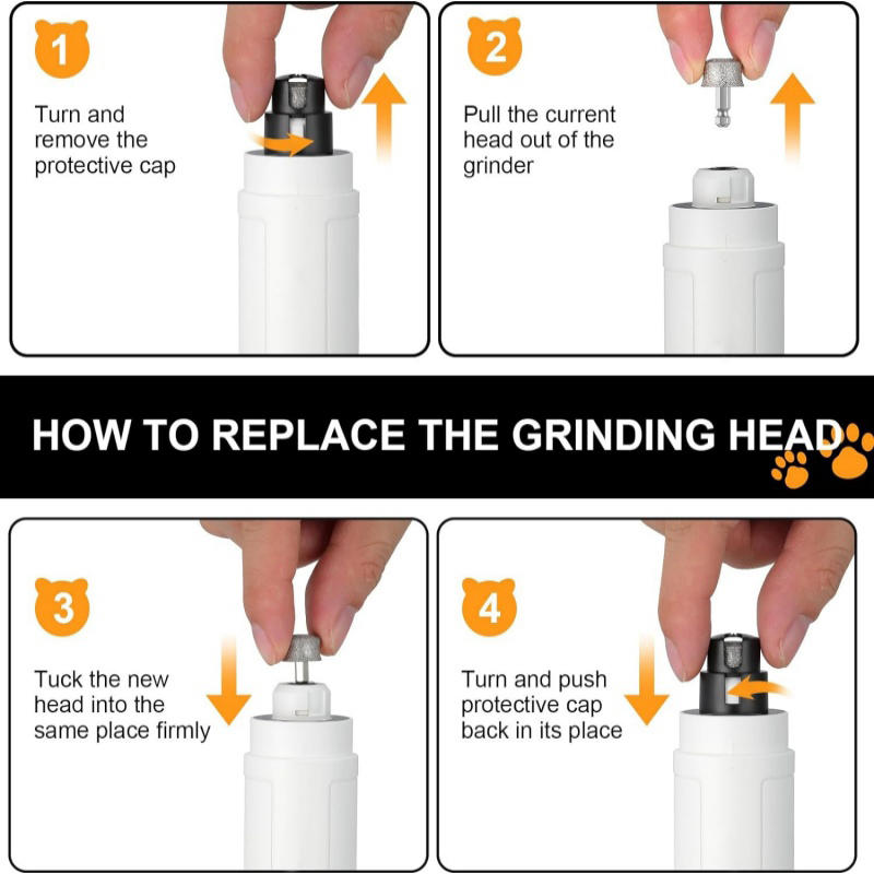 Hund Nagel Schleifer Kopf Rad Ersatz Trimmer Elektrischer Clipper Haustier Pfoten Pflege Haustier Nagel Schleifer Kopf Zubehör Werkzeuge