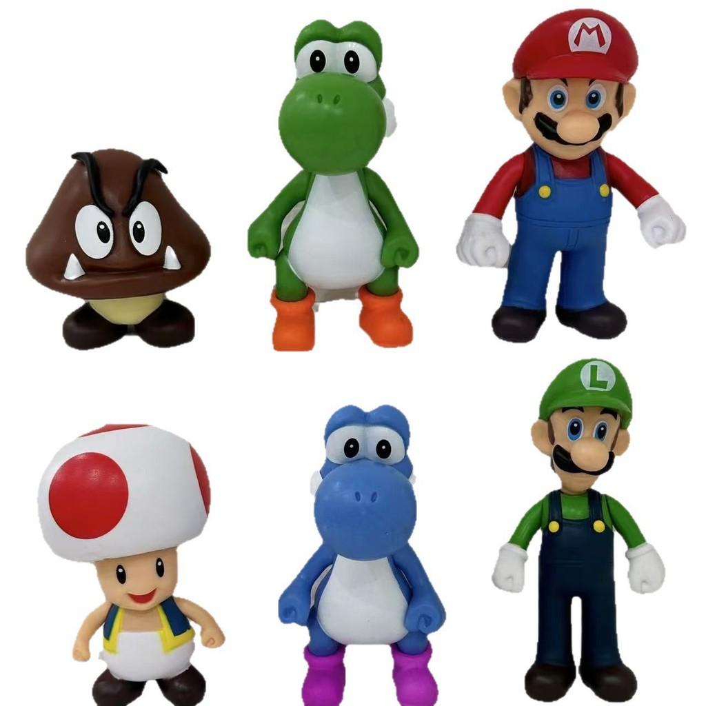 Mario Super Pvc Collectible Figurines Set With Anime Style For Gift And Display
