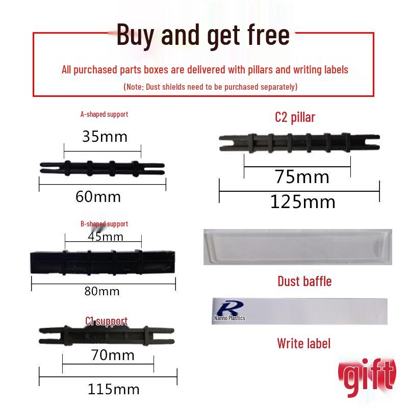 Modulare Kunststoffteile- und Werkzeugaufbewahrungsbox mit schräger Öffnung