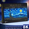 Thickened 8K A4 Anime Marker Notebook for Students Hand Drawing