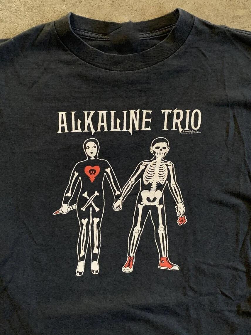Alkaline Trio 2005 T-Shirt Black Cotton Unisex Short Sleeve All Size S-5XL S разноцветный