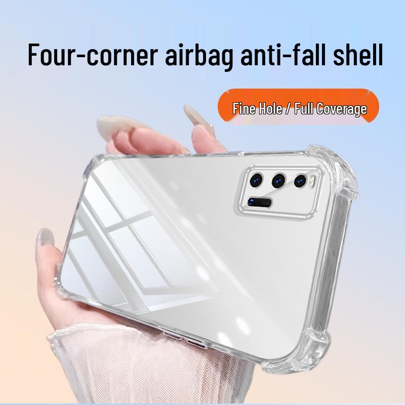 iQOO 3 Anti-Drop Transparent TPU Case - Airbag Corners, Full Coverage, High-End Feel iQOO 3 прозрачный